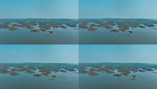 重庆长寿湖自然风光航拍高清在线视频素材下载