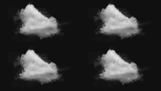 白云云朵飘动翻滚合成视频（带通道） (6)高清在线视频素材下载