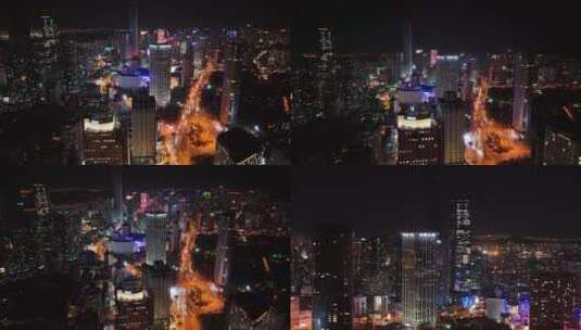 大连城市夜景 夜景高清在线视频素材下载