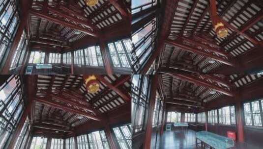 广西柳州东门城楼内部场景高清在线视频素材下载