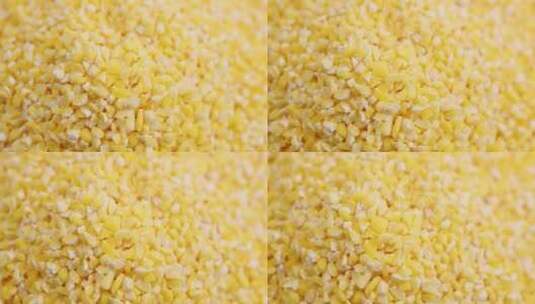 【正版素材】玉米碴近景平拍高清在线视频素材下载