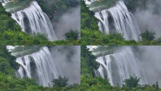 航拍贵州黄果树瀑布高清在线视频素材下载