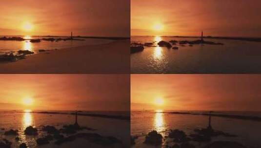 日落 海洋 海浪 海滩 海岸高清在线视频素材下载