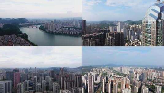 4K柳州城市风光航拍高清在线视频素材下载