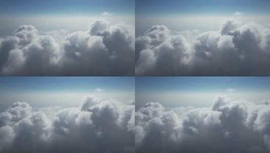 4K洁白的云海向云端唯美特写航拍视频高清在线视频素材下载