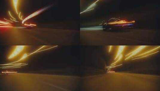汽车在隧道公路上行驶高清在线视频素材下载