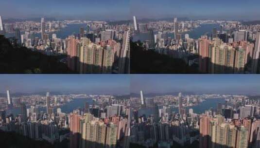 航拍香港高楼高清在线视频素材下载