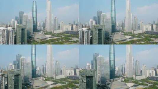 广州珠江新城城市航拍【4K60】高清在线视频素材下载