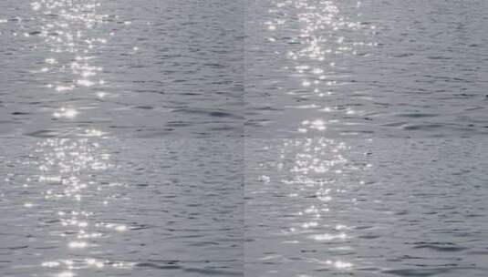 光芒璀璨的湖水河水阳光反射高清在线视频素材下载