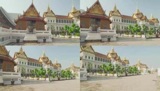 泰国曼谷大皇宫的绝妙景色高清在线视频素材下载