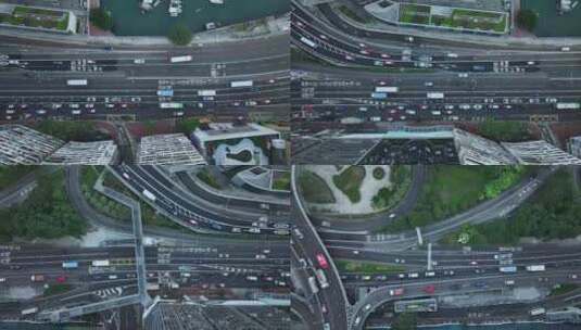 香港道路俯拍高清在线视频素材下载