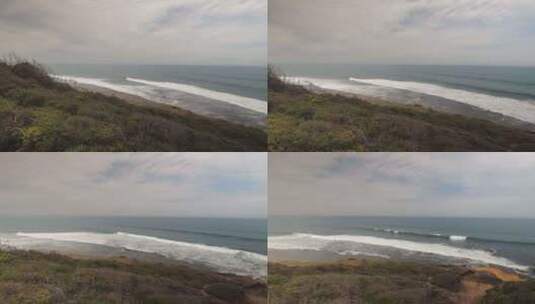 澳大利亚维多利亚，白天，贝尔海滩的大浪从高清在线视频素材下载