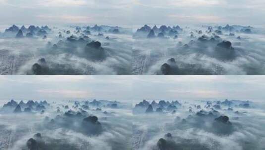 水墨桂林中国山水宣传片美丽的乡村桂林高清在线视频素材下载