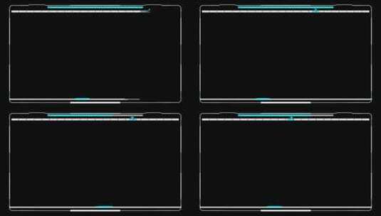 科技风动态边框视频素材免扣高清在线视频素材下载