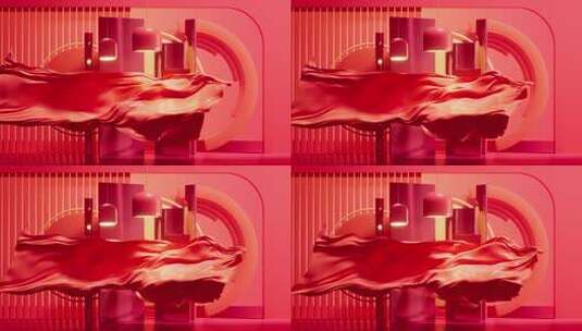 流动波浪布高清在线视频素材下载