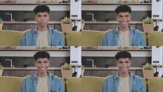 黑色的年轻的家伙与穿孔鼻子高清在线视频素材下载