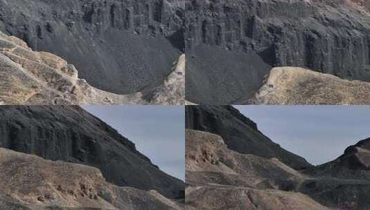 乌兰察布草原火山群航拍高清在线视频素材下载