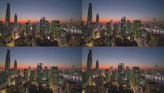上海夜景高清在线视频素材下载