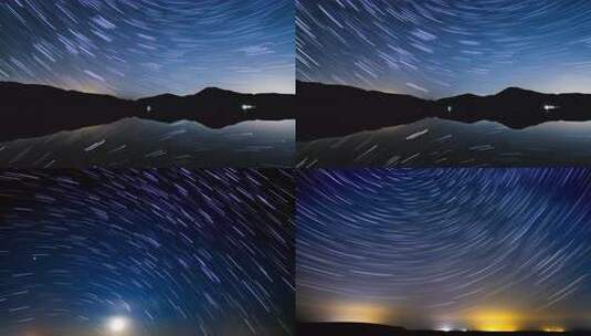 星空轨迹延时摄影高清在线视频素材下载