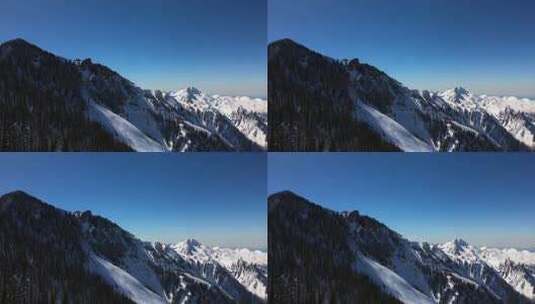 雪山自然风光全景高清在线视频素材下载