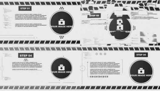 黑色动感独特未来幻灯片文本排版AE模板高清AE视频素材下载