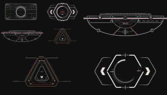 高科技HUD元素ae模板高清AE视频素材下载