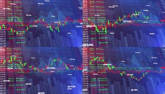 外汇交易投资者、金融分析师股市图表精美的高清在线视频素材下载