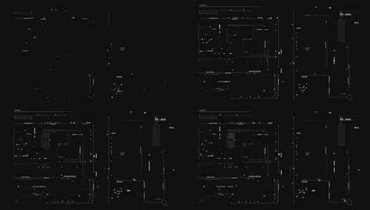 扁平UI特效动画 科技感线条HUD高清在线视频素材下载