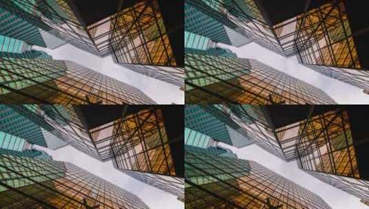 香港的商务摩天大楼高清在线视频素材下载