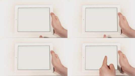 手操作平板电脑的透明通道高清在线视频素材下载