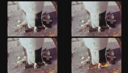 土星五号发射的俯视图高清在线视频素材下载