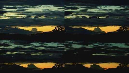 日落时美丽的云层高清在线视频素材下载