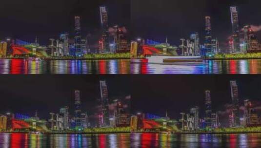 广州夜景延时摄影高清在线视频素材下载