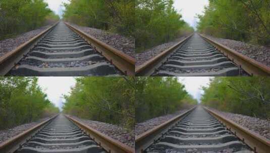铁路轨道高清在线视频素材下载