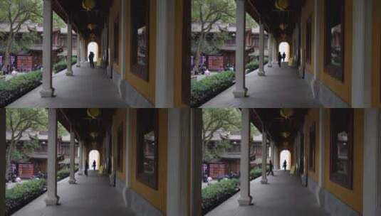 杭州千年古刹灵隐寺高清在线视频素材下载