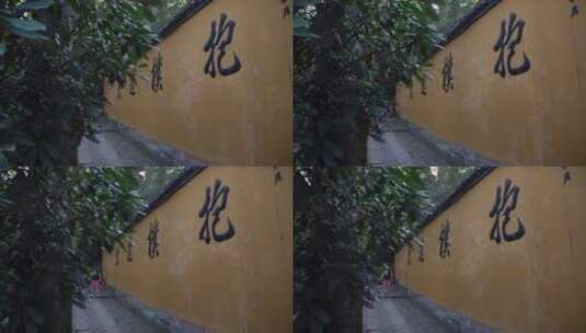 杭州西湖葛岭抱朴道院建筑视频高清在线视频素材下载
