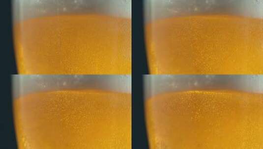 啤酒泡沫升格慢镜头高清在线视频素材下载