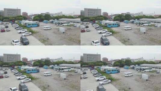 停车场 大型停车场 私家车 停车位 4K航拍高清在线视频素材下载
