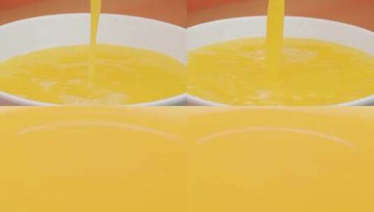 橙汁滴落倒橙汁高清在线视频素材下载