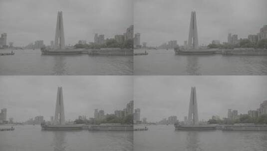 8K（log2素材）上海市人民英雄纪念塔高清在线视频素材下载