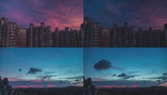 上海的城市夜景高清在线视频素材下载