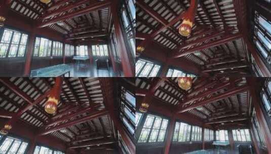广西柳州东门城楼内部场景高清在线视频素材下载