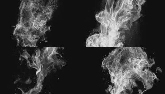 4k魔法白色烟雾特效动画视频素材-Alpha20高清在线视频素材下载