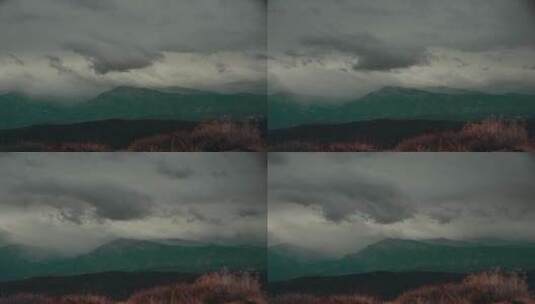 风暴云的延时拍摄景观高清在线视频素材下载