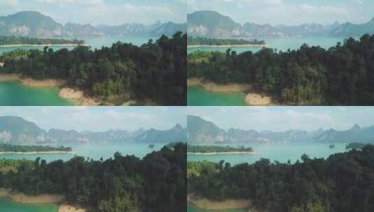 绿松石蓝色的海湾高清在线视频素材下载
