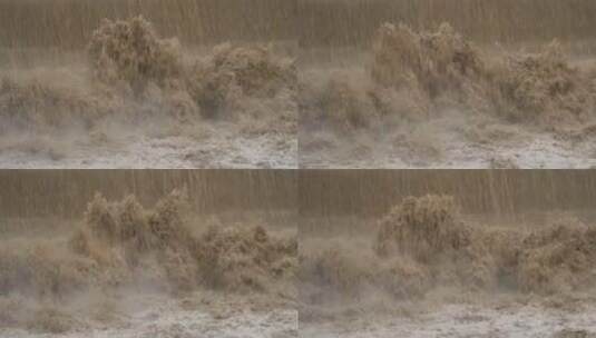 自然灾害泥石流洪水高清在线视频素材下载