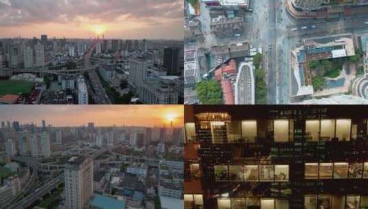 上海高架日落延时高清在线视频素材下载