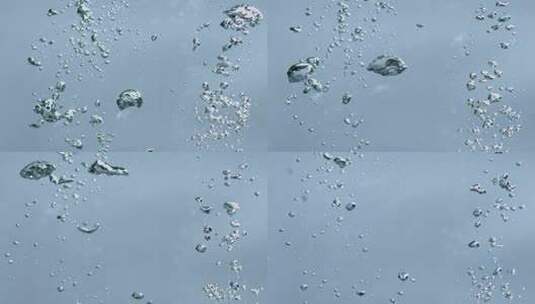 水泡气泡上升漂浮高清在线视频素材下载