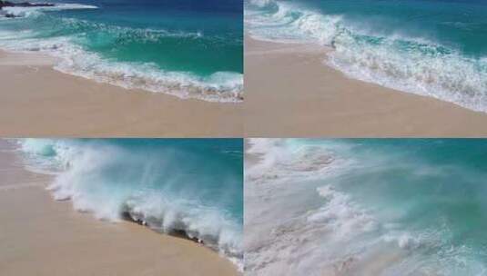 海滩浪花4高清在线视频素材下载
