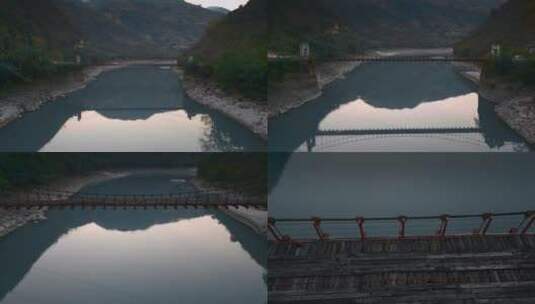抗战胜利纪念云南滇西怒江惠通桥高清在线视频素材下载